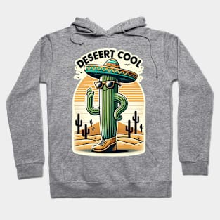 Desert Cool - Stylish Cactus Design Hoodie